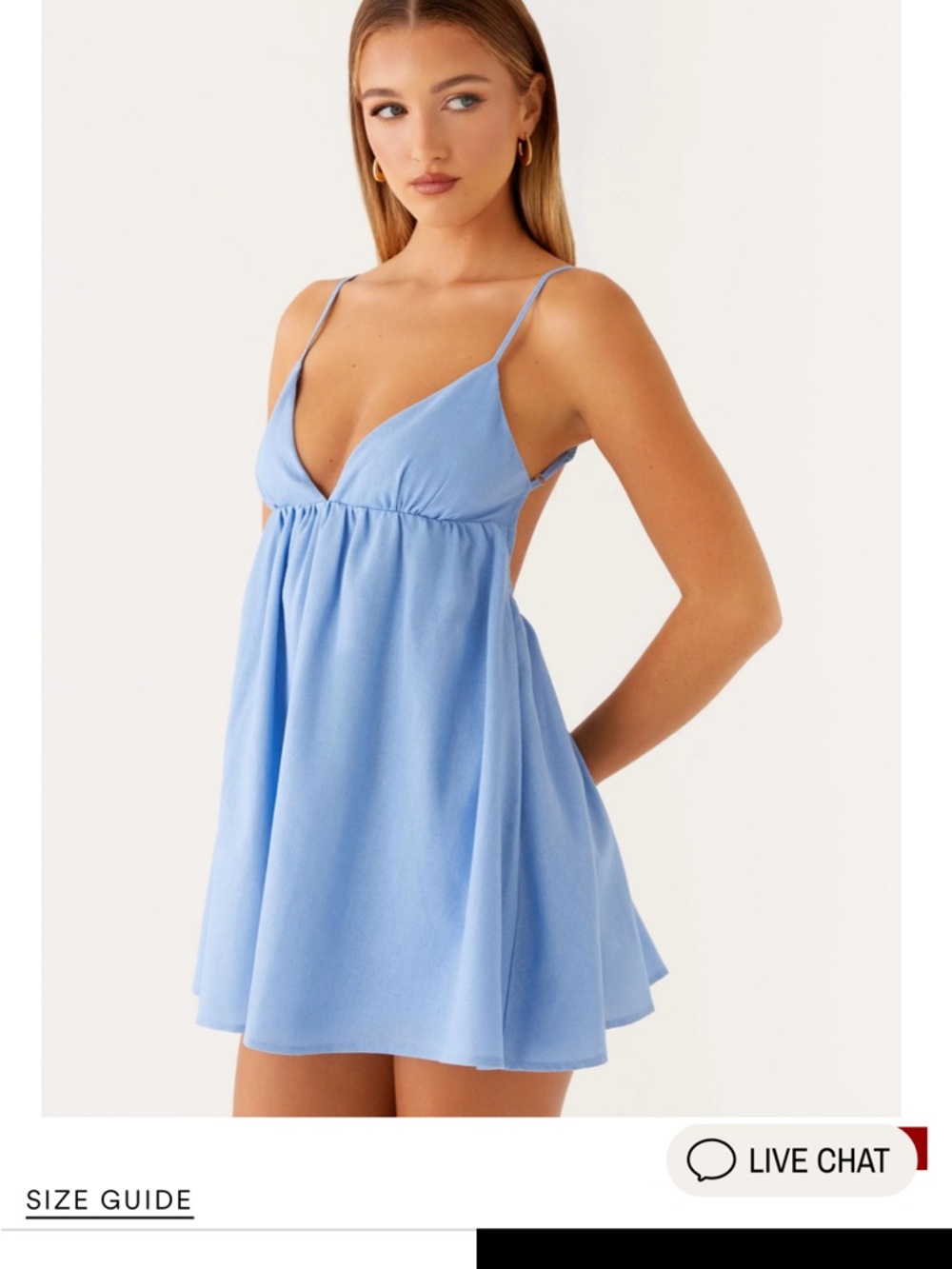 BRAND NWT Peppermayo Blue Mini Dress